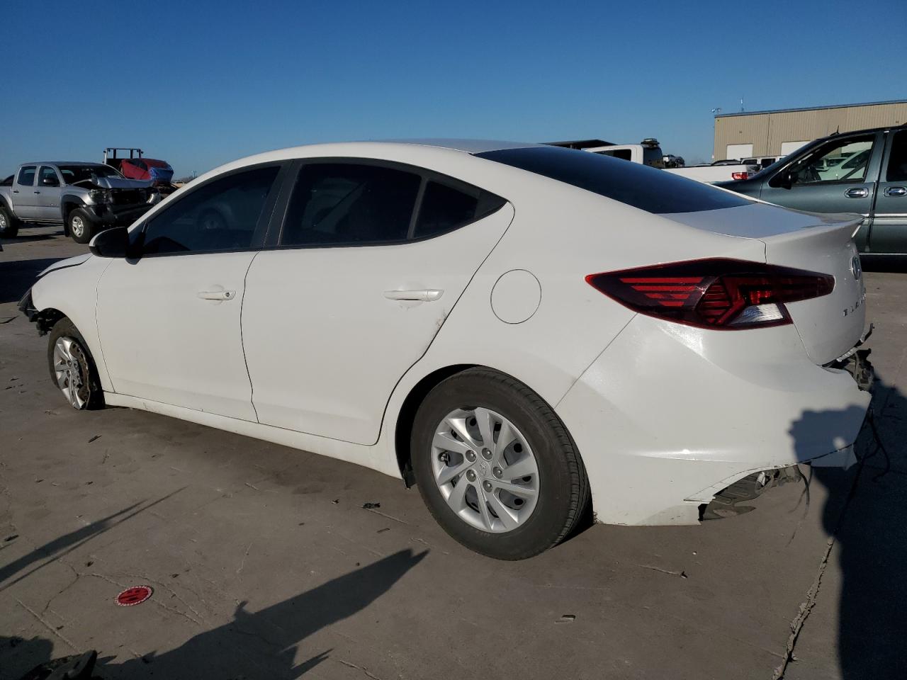 2019 Hyundai Elantra VIN 5NPD74LF5KH486587 Copart auction photo, front end / rear end damage thumbnail 2