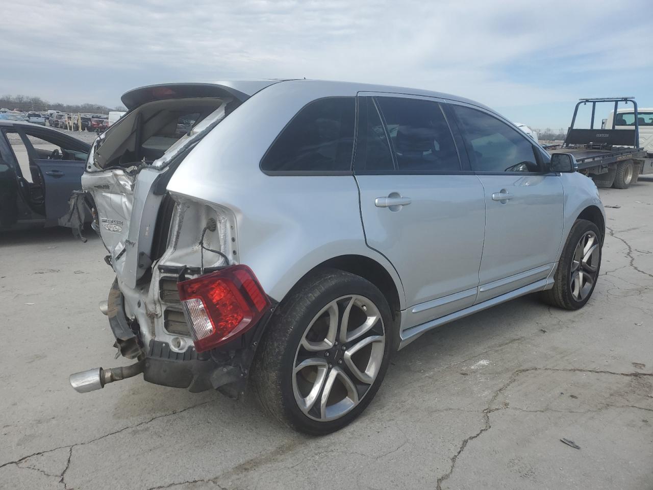 2014 Ford Edge VIN 2FMDK3AK6EBA65062 Copart auction photo, rear end damage thumbnail 3
