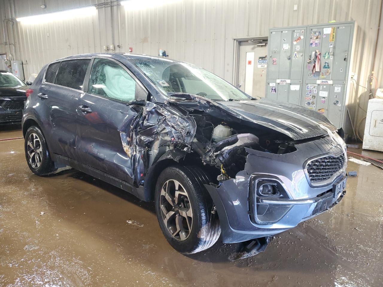 2020 KIA Sportage VIN KNDPMCAC8L7709154 Copart auction photo, side / front end damage thumbnail 4