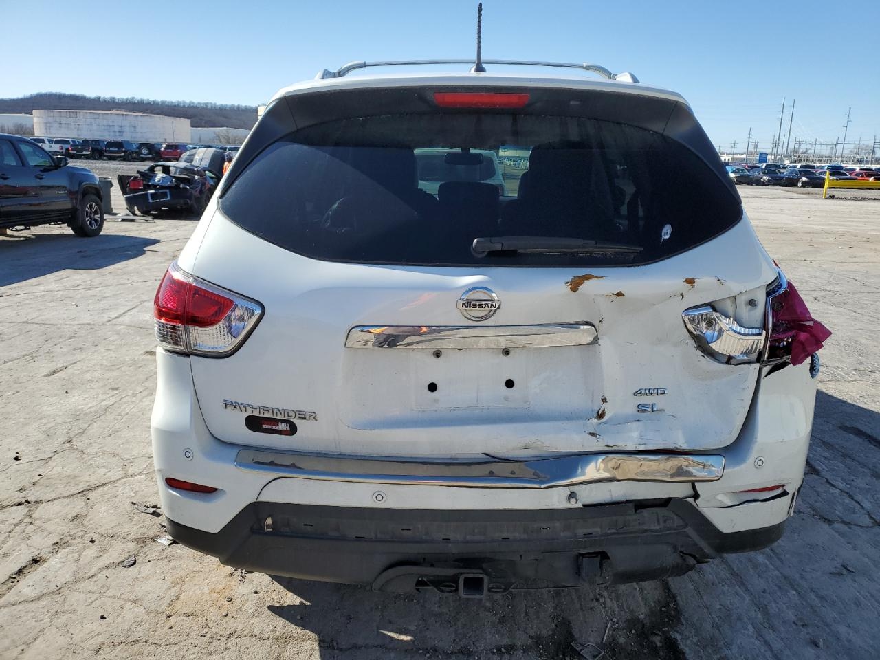2014 Nissan Pathfinder VIN 5N1AR2MM1EC688546 Copart auction photo, rear end / front end damage thumbnail 6