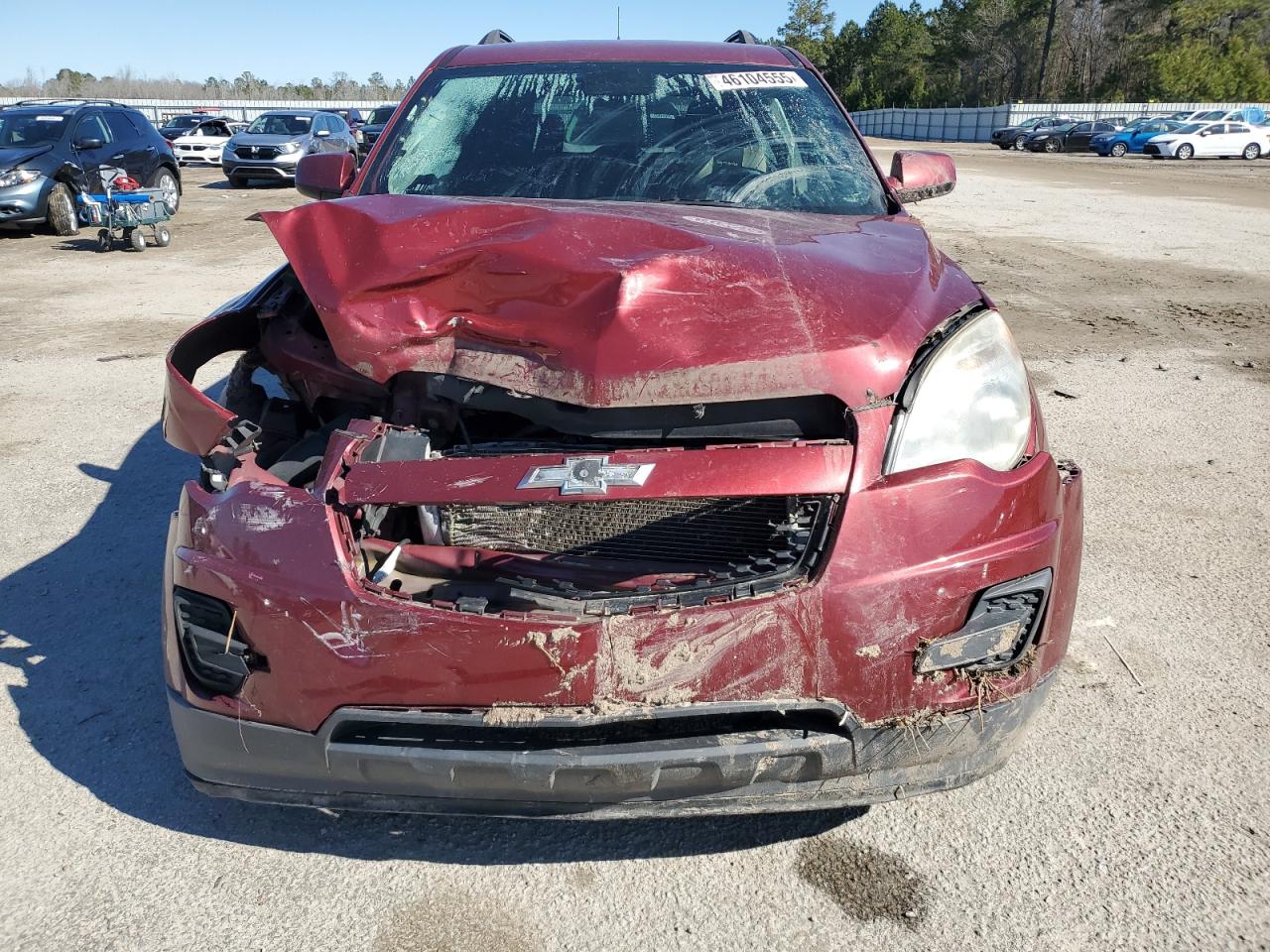 2012 Chevrolet Equinox VIN 2GNFLEE52C6264746 Copart auction photo, side / front end damage thumbnail 5