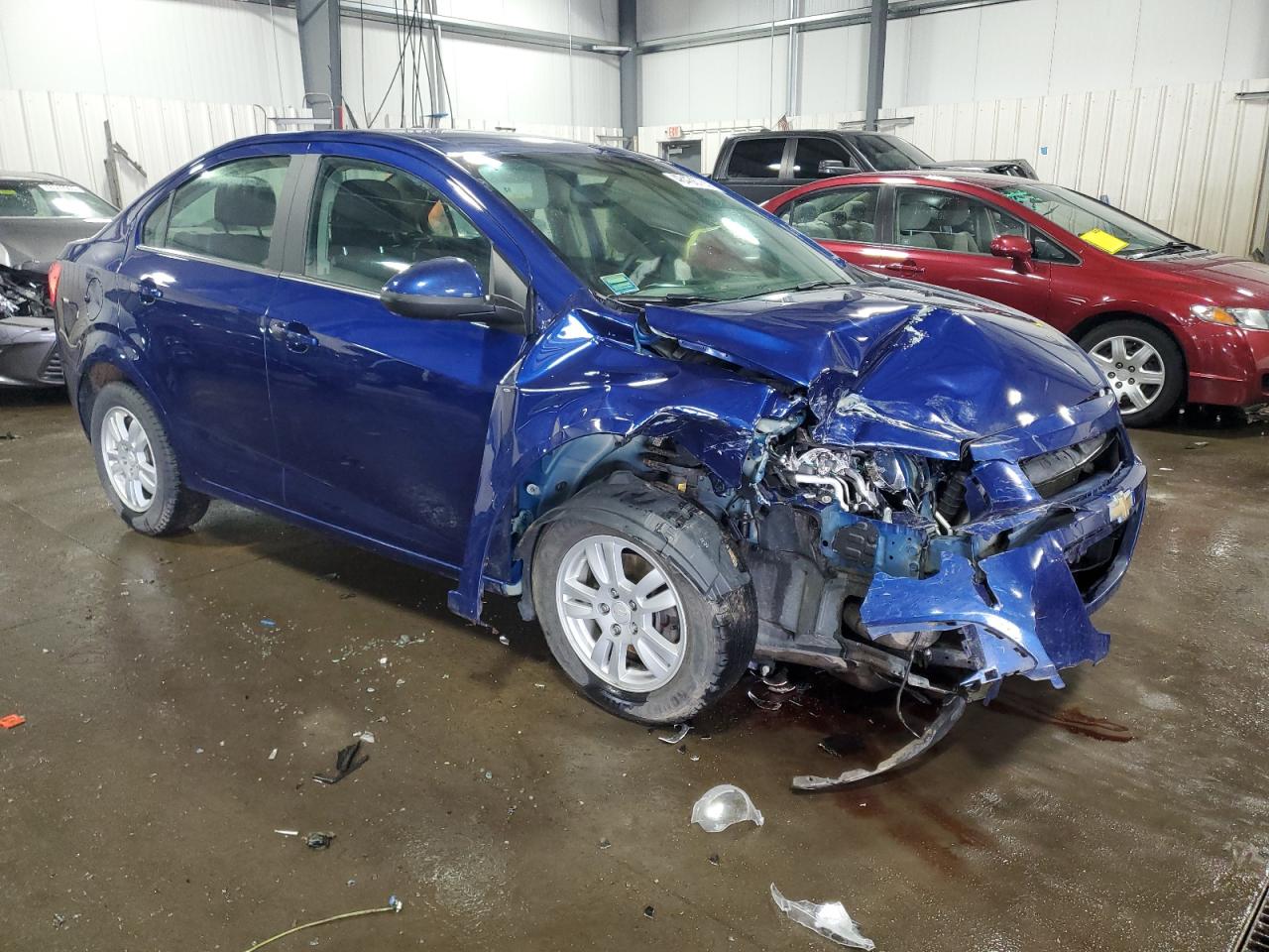 2014 Chevrolet Sonic VIN 1G1JC5SB1E4143281 Copart auction photo, front end damage thumbnail 4
