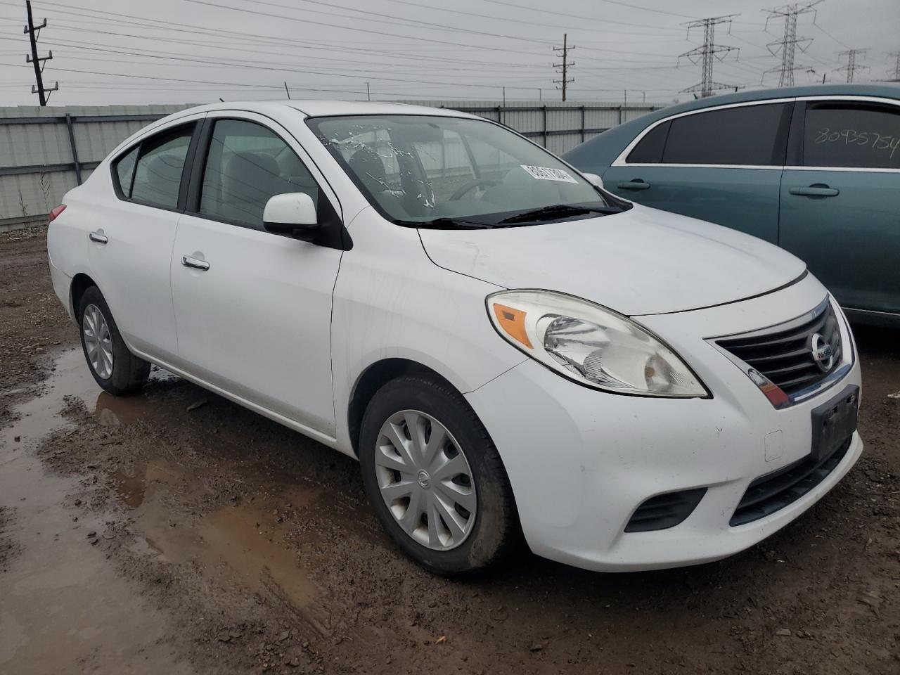 2012 Nissan Versa VIN 3N1CN7AP5CL811130 Copart auction photo, side / front end damage thumbnail 4
