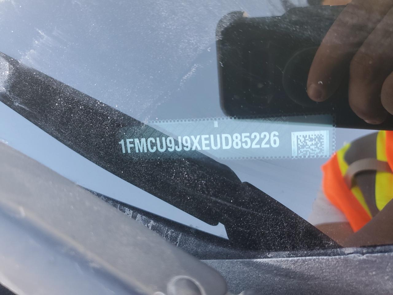 2014 Ford Escape VIN 1FMCU9J9XEUD85226 Copart auction photo, side damage thumbnail 13