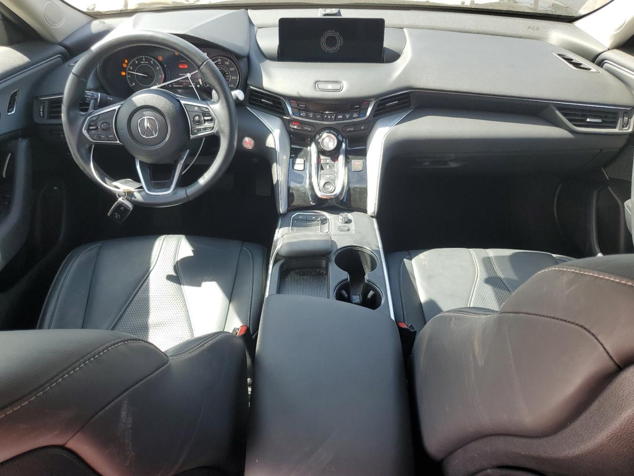 2022 Acura TLX VIN 19UUB5F49NA003842 Copart auction photo, front end / side damage thumbnail 8