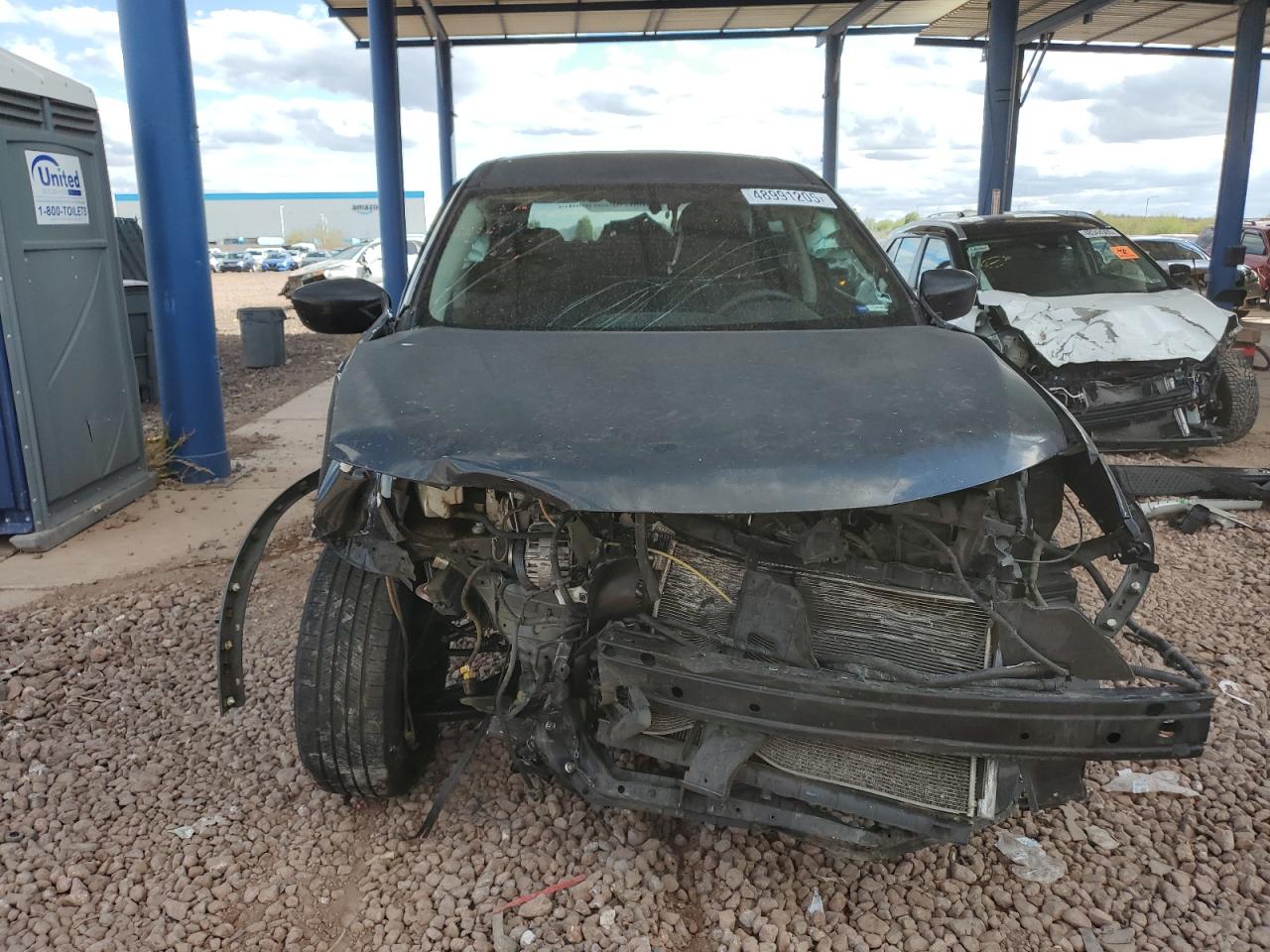 2016 Nissan Rogue VIN KNMAT2MT4GP615518 Copart auction photo, front end damage thumbnail 5