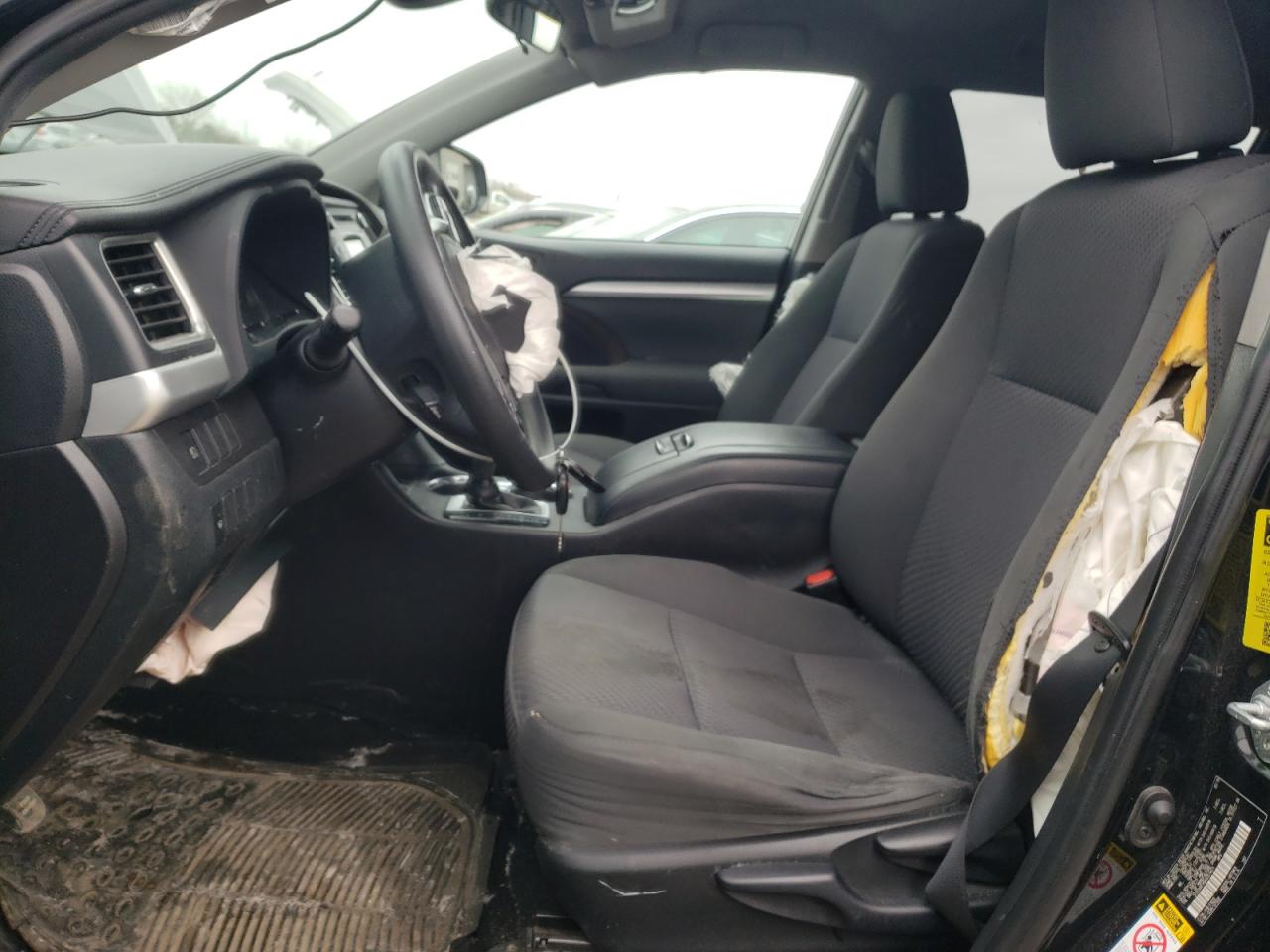 2019 Toyota Highlander VIN 5TDZARFH5KS051421 Copart auction photo, front end / side damage thumbnail 7