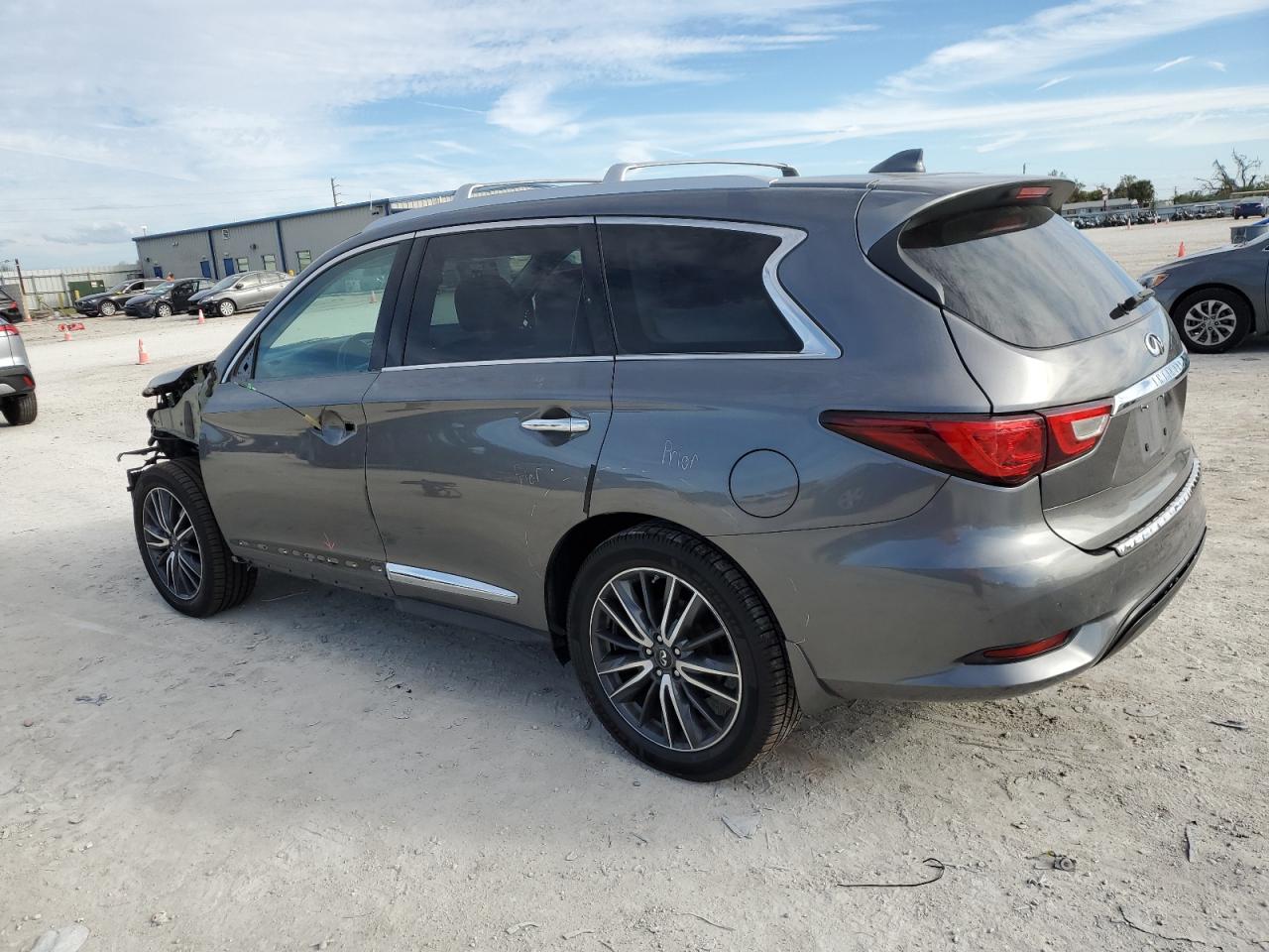 2017 Infiniti QX60 VIN 5N1DL0MM2HC555205 Copart auction photo, front end / minor dent/scratches damage thumbnail 2