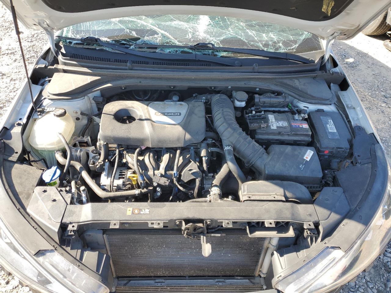 2020 Hyundai Elantra VIN KMHD04LB9LU954812 Copart auction photo, side / front end damage thumbnail 11