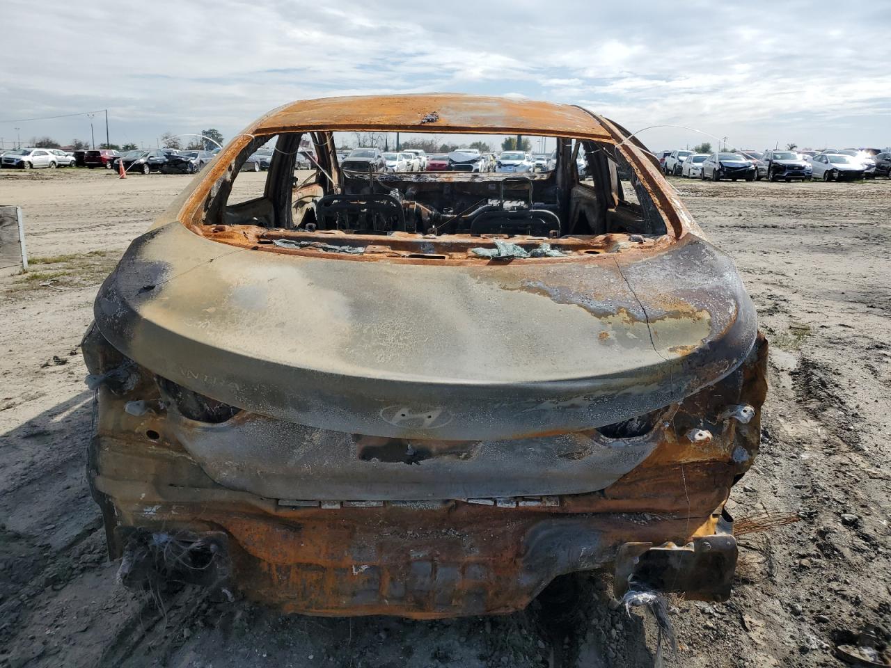2015 Hyundai Elantra VIN 5NPDH4AE0FH618202 Copart auction photo, burn / vandalism damage thumbnail 6