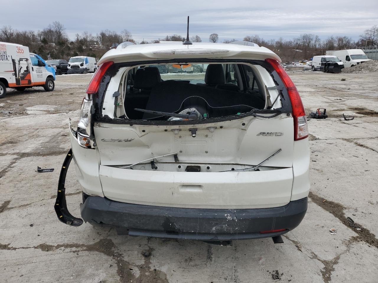 2013 Honda CR-V VIN 5J6RM4H73DL012551 Copart auction photo, rear end / side damage thumbnail 6