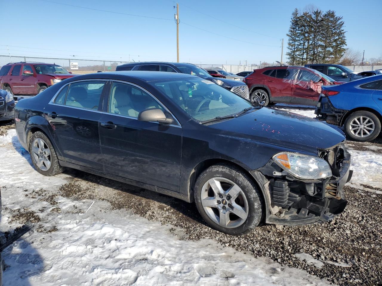 2012 Chevrolet Malibu VIN 1G1ZB5E0XCF215645 Copart auction photo, front end / side damage thumbnail 4