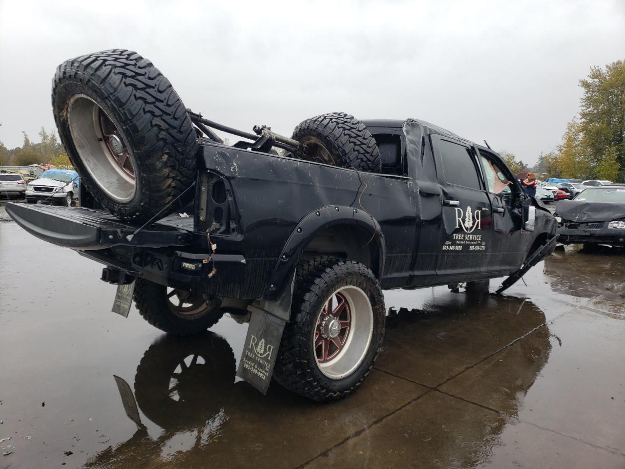 2013 RAM 2500 VIN 3C6UR5NL8DG614598 Copart auction photo, all over damage thumbnail 3