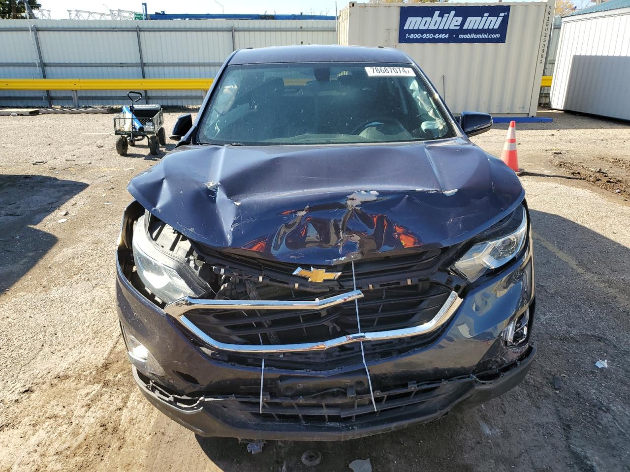 2018 Chevrolet Equinox VIN 3GNAXJEV1JS507498 Copart auction photo, front end / side damage thumbnail 5