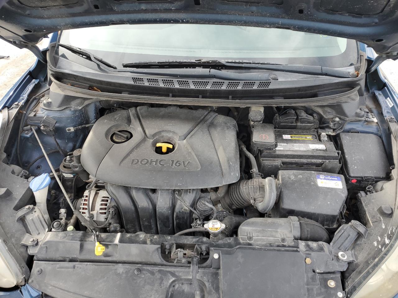 2015 Hyundai Elantra VIN KMHDH4AE3FU224033 Copart auction photo, front end damage thumbnail 11