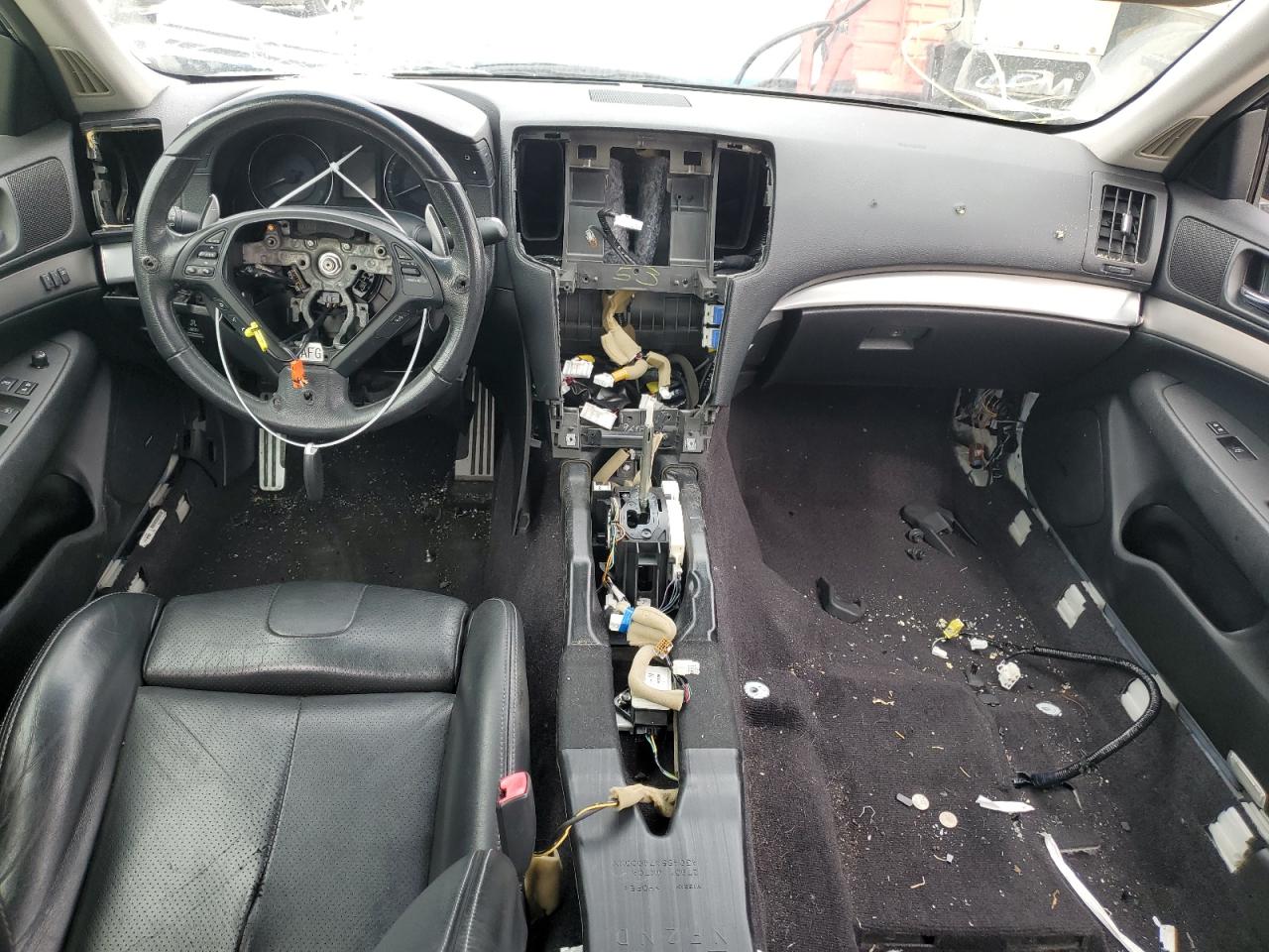 2013 Infiniti G VIN JN1CV6AP8DM713324 Copart auction photo, vandalism / stripped damage thumbnail 8