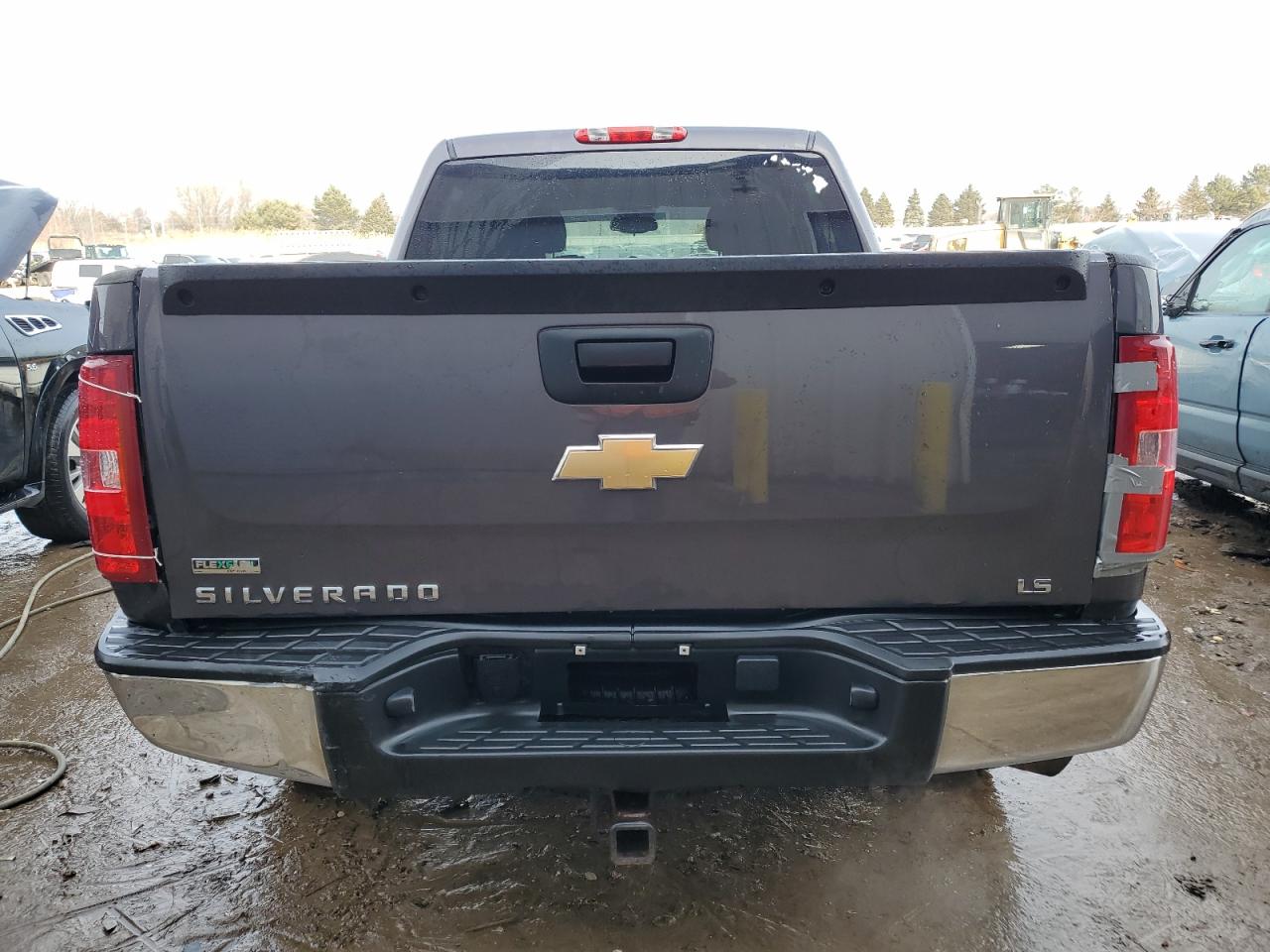 2010 Chevrolet Silverado VIN 3GCRKREA3AG195676 Copart auction photo, rear end / side damage thumbnail 6