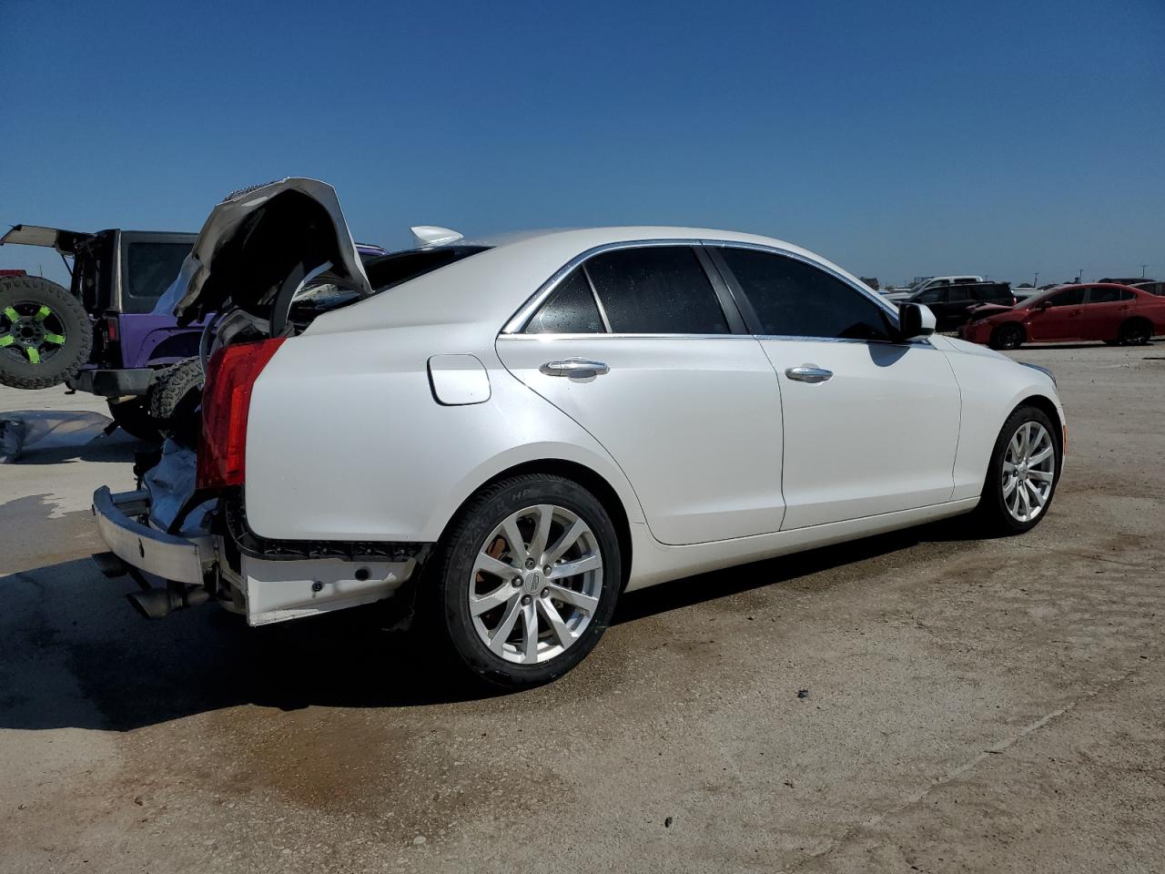 2018 Cadillac ATS VIN 1G6AA5RX2J0156589 Copart auction photo, rear end / minor dent/scratches damage thumbnail 3