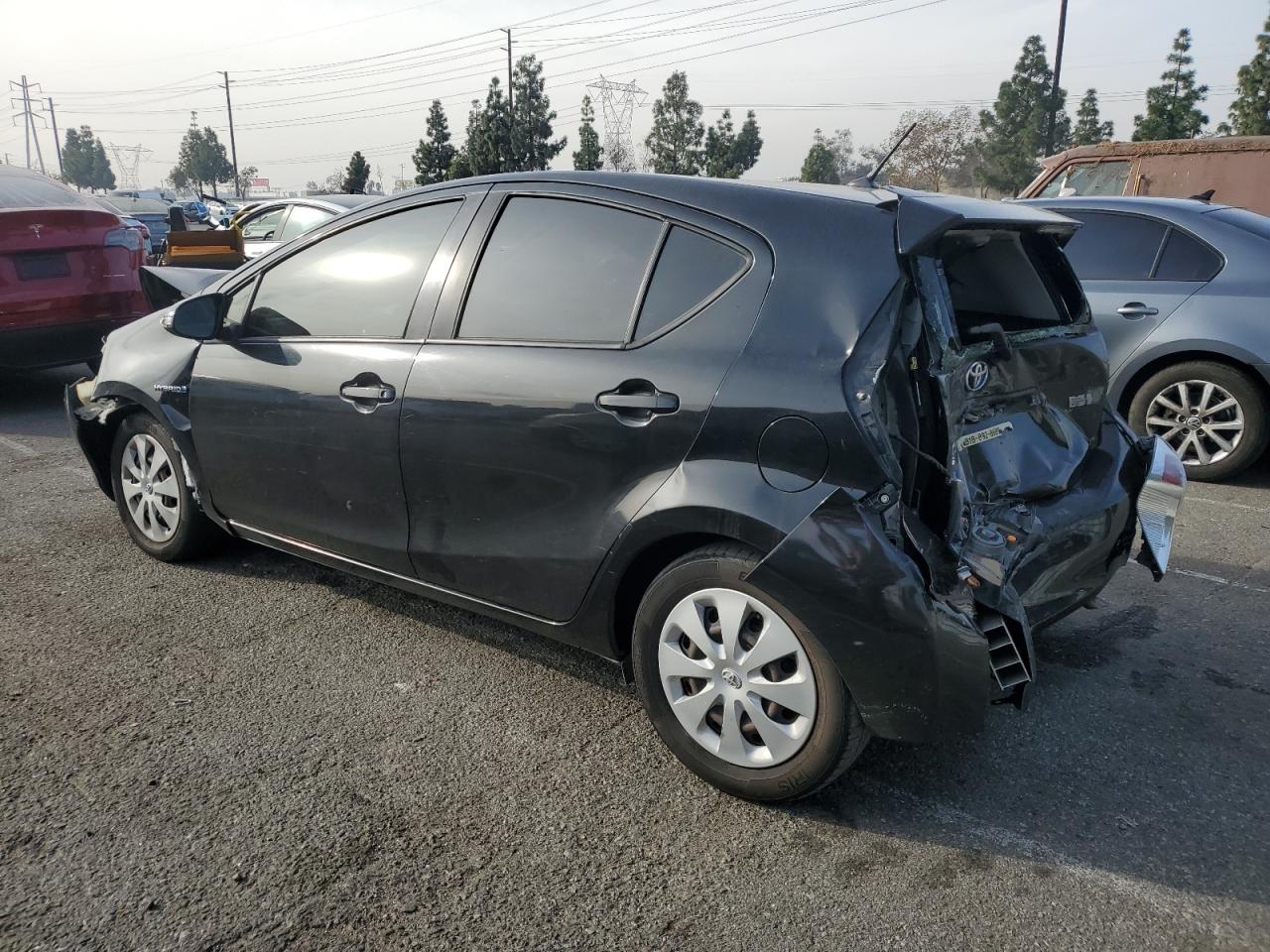 2012 Toyota Prius VIN JTDKDTB39C1516197 Copart auction photo, all over damage thumbnail 2