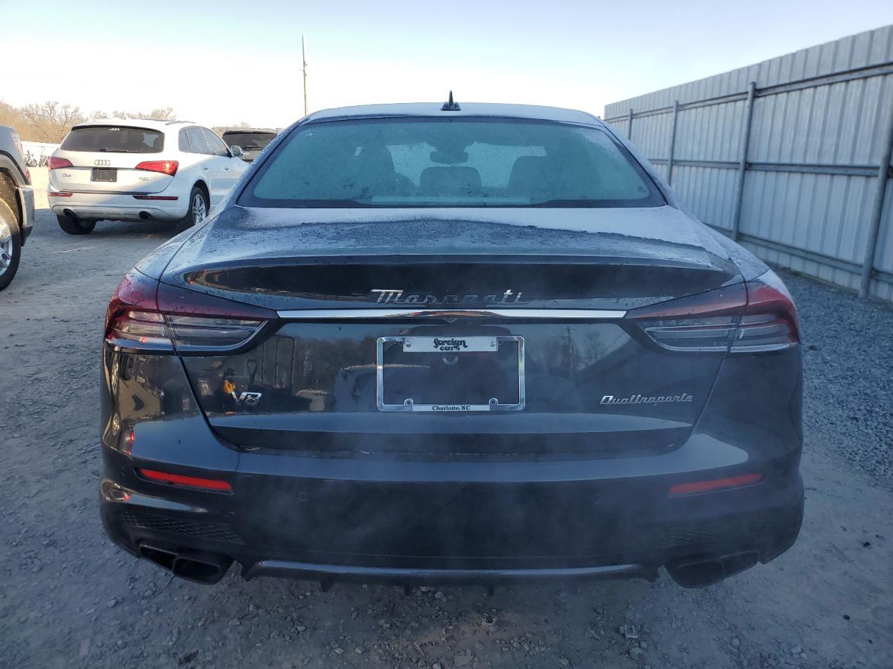 2022 Maserati Quattroporte VIN ZAM56ZPT6NX393540 Copart auction photo, front end / side damage thumbnail 6