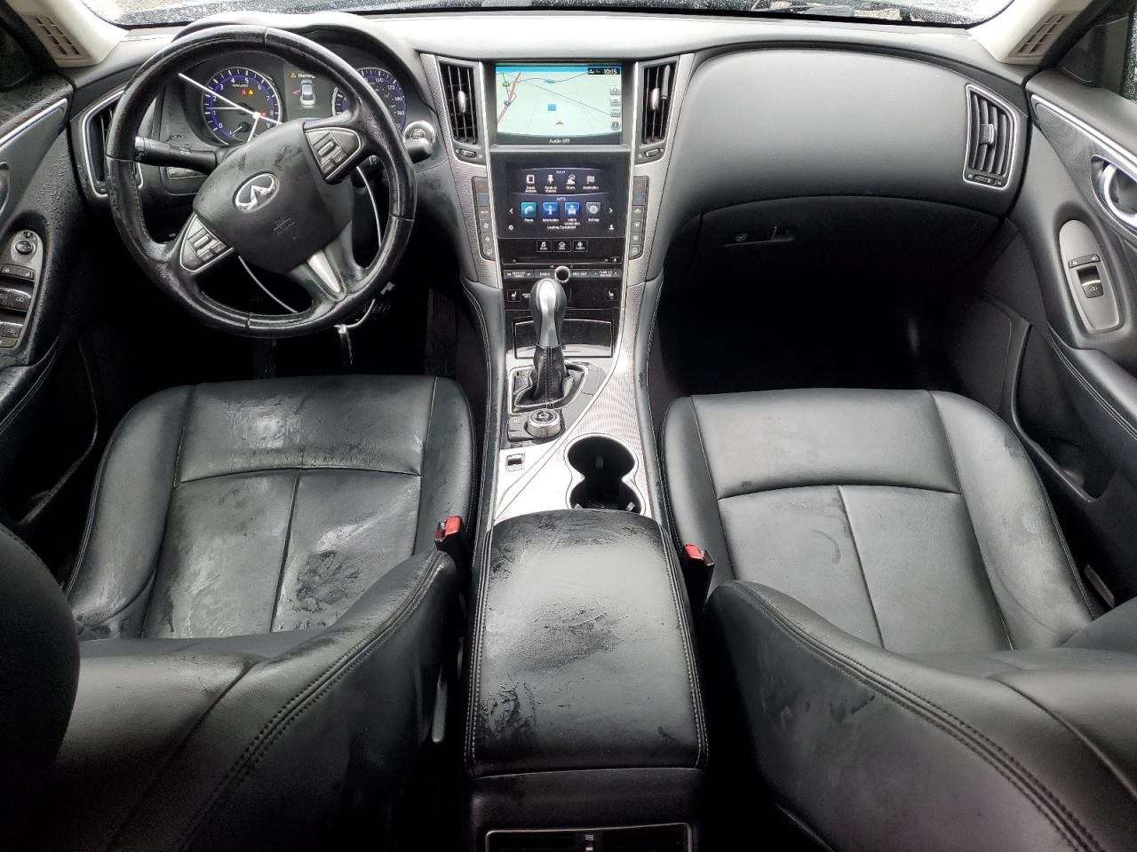 2014 Infiniti Q50 VIN JN1BV7AP7EM681114 Copart auction photo, front end damage thumbnail 8