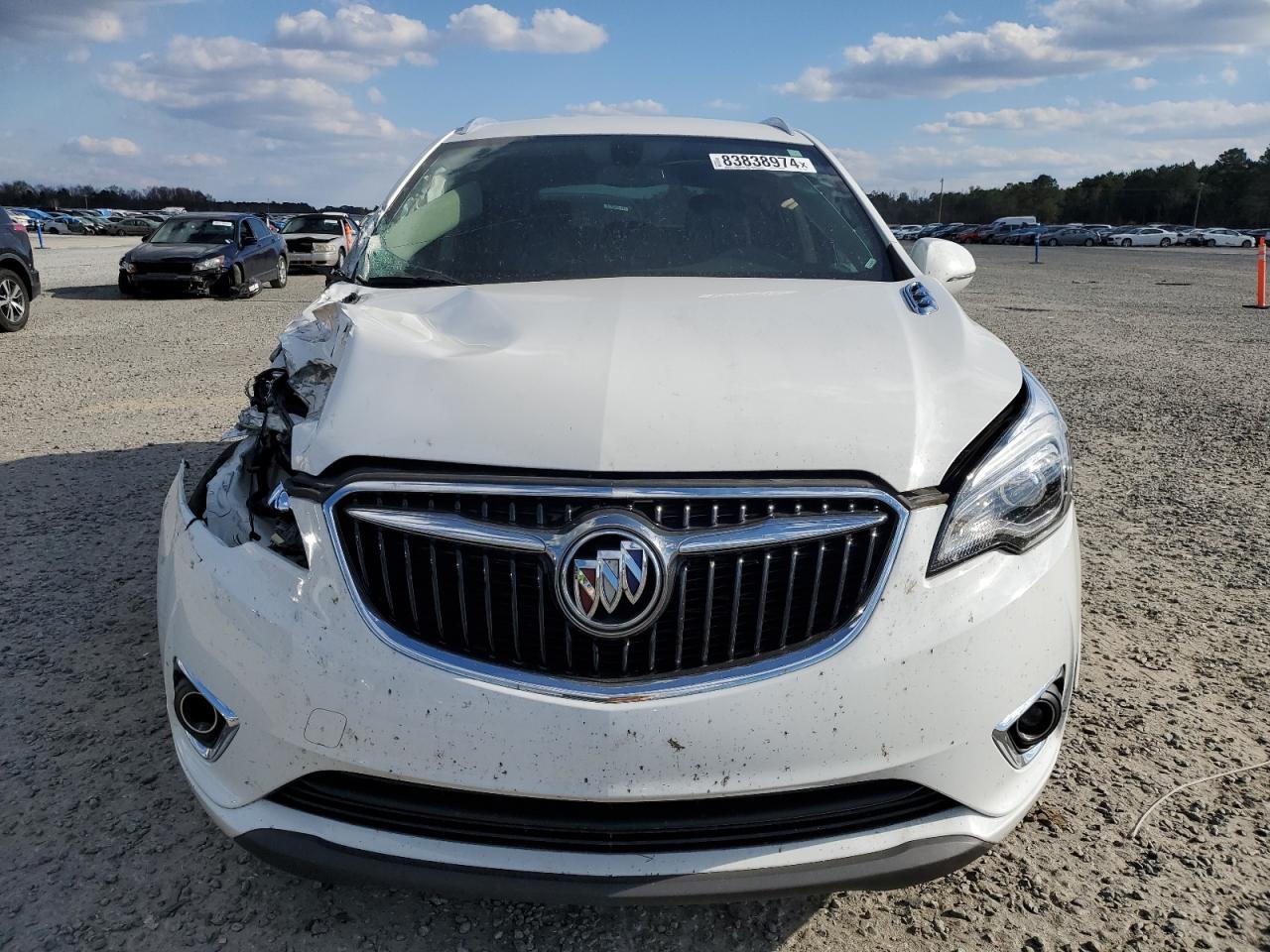 2020 Buick Envision VIN LRBFXCSA4LD167065 Copart auction photo, front end / side damage thumbnail 5