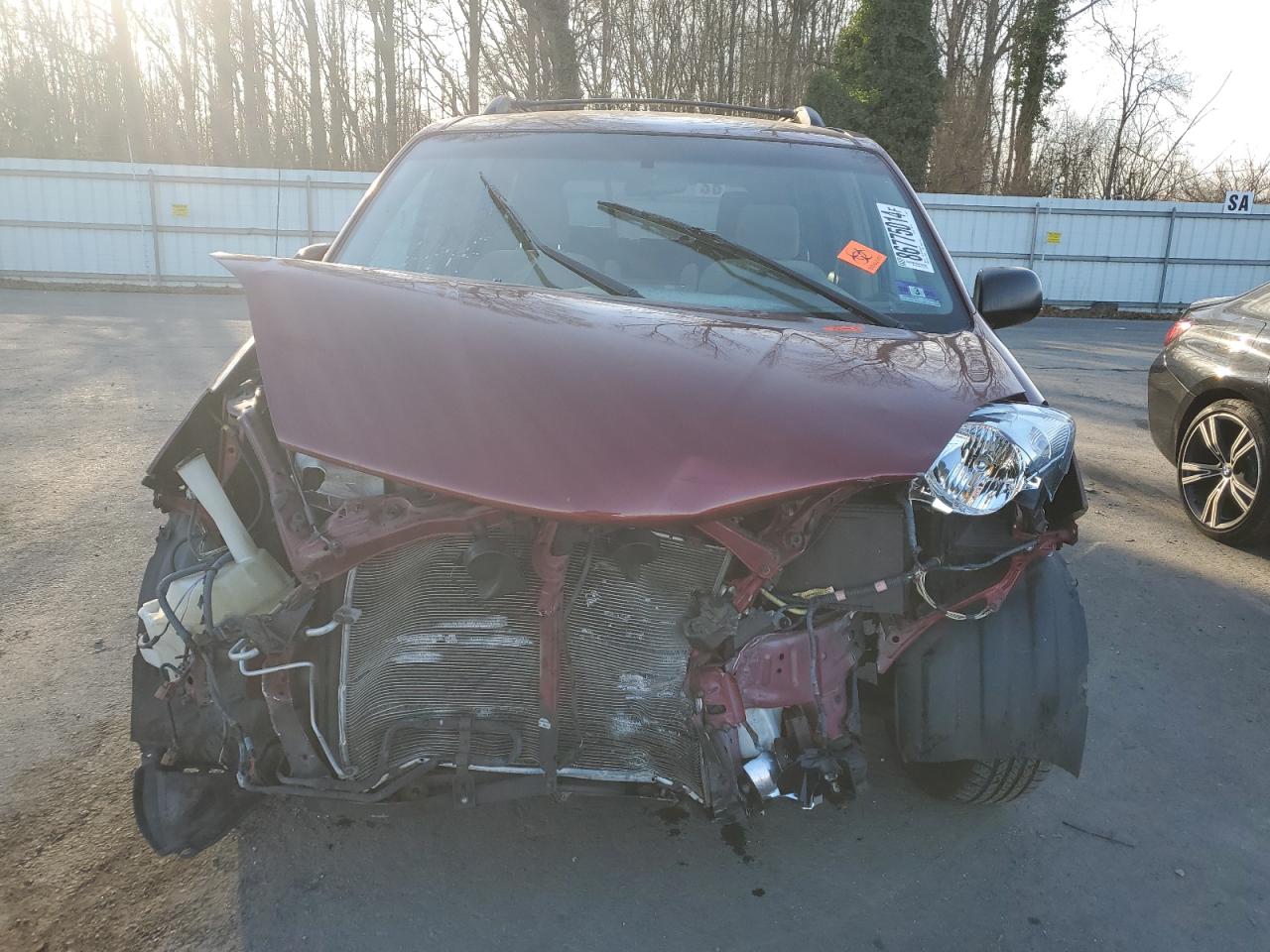 2007 Toyota Sienna VIN 5TDZK23C47S023274 Copart auction photo, front end damage thumbnail 5