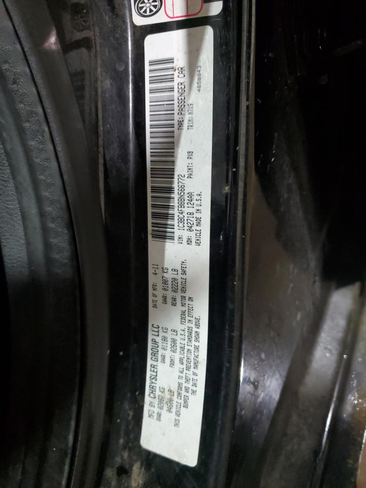2011 Chrysler 200 VIN 1C3BC4FB6BN566772 Copart auction photo, front end damage thumbnail 12