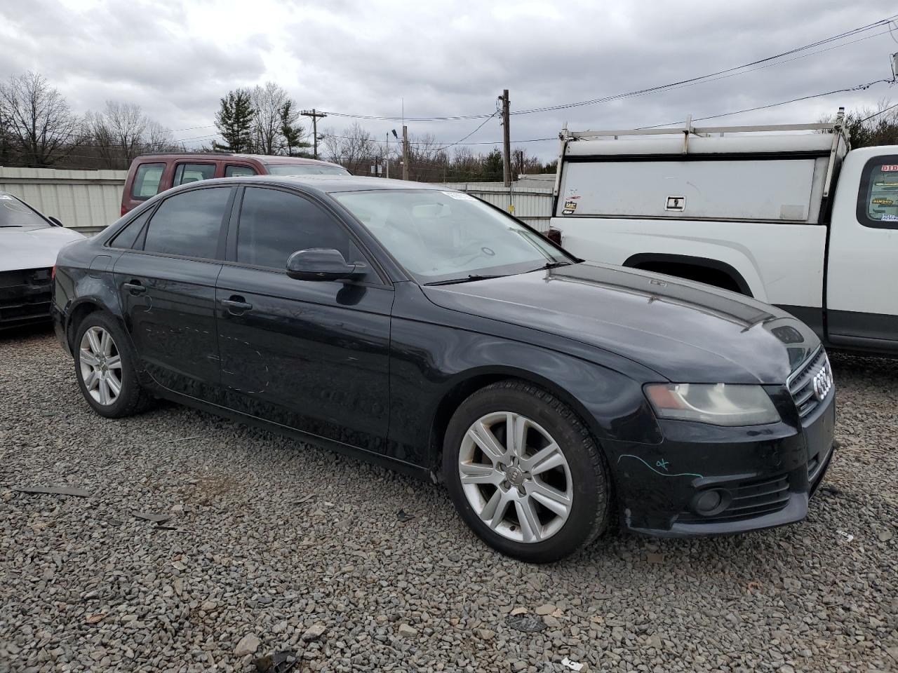 2010 Audi A4 VIN WAUBFAFL9AN070306 Copart auction photo, vandalism damage thumbnail 4