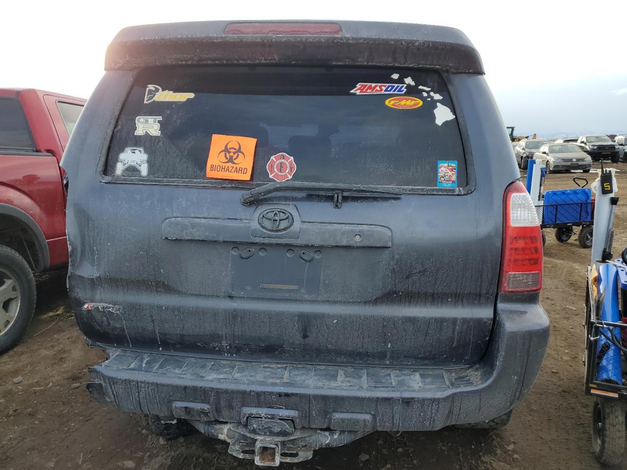 2006 Toyota 4Runner VIN JTEBT17R768032167 Copart auction photo, rear end / front end damage thumbnail 6