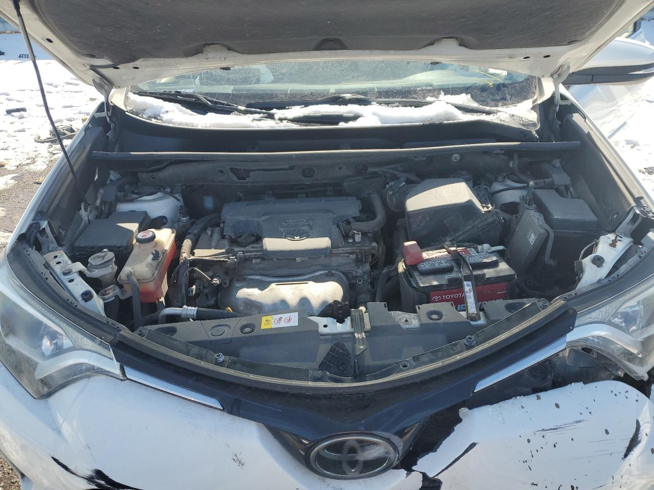 2018 Toyota RAV 4 VIN JTMRFREV9JJ734355 Copart auction photo, front end damage thumbnail 12