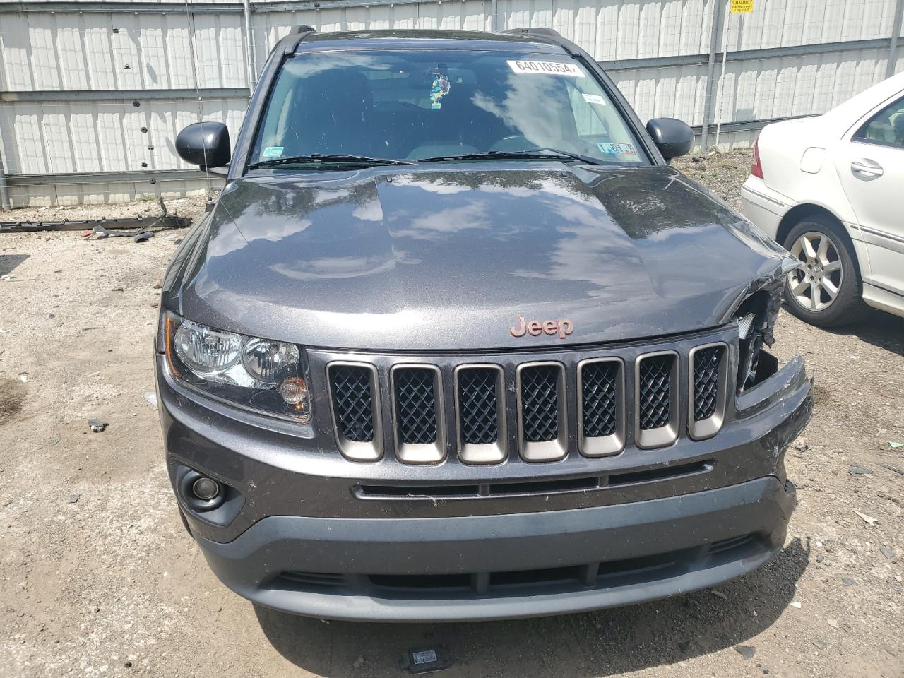 2016 Jeep Compass VIN 1C4NJCBB8GD800616 Copart auction photo, front end / side damage thumbnail 5