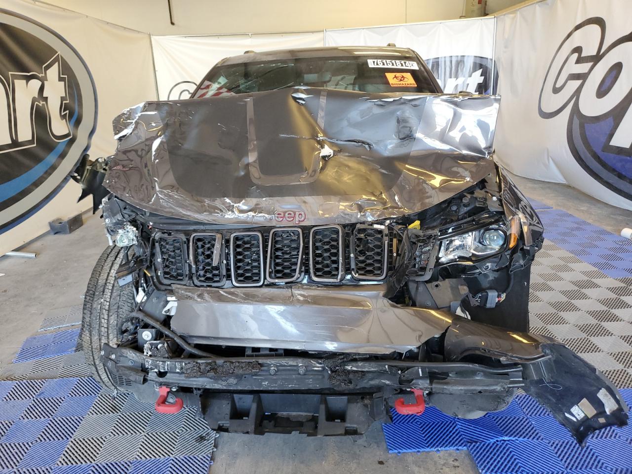2021 Jeep Grand Cherokee VIN 1C4RJFLT6MC794875 Copart auction photo, front end damage thumbnail 5