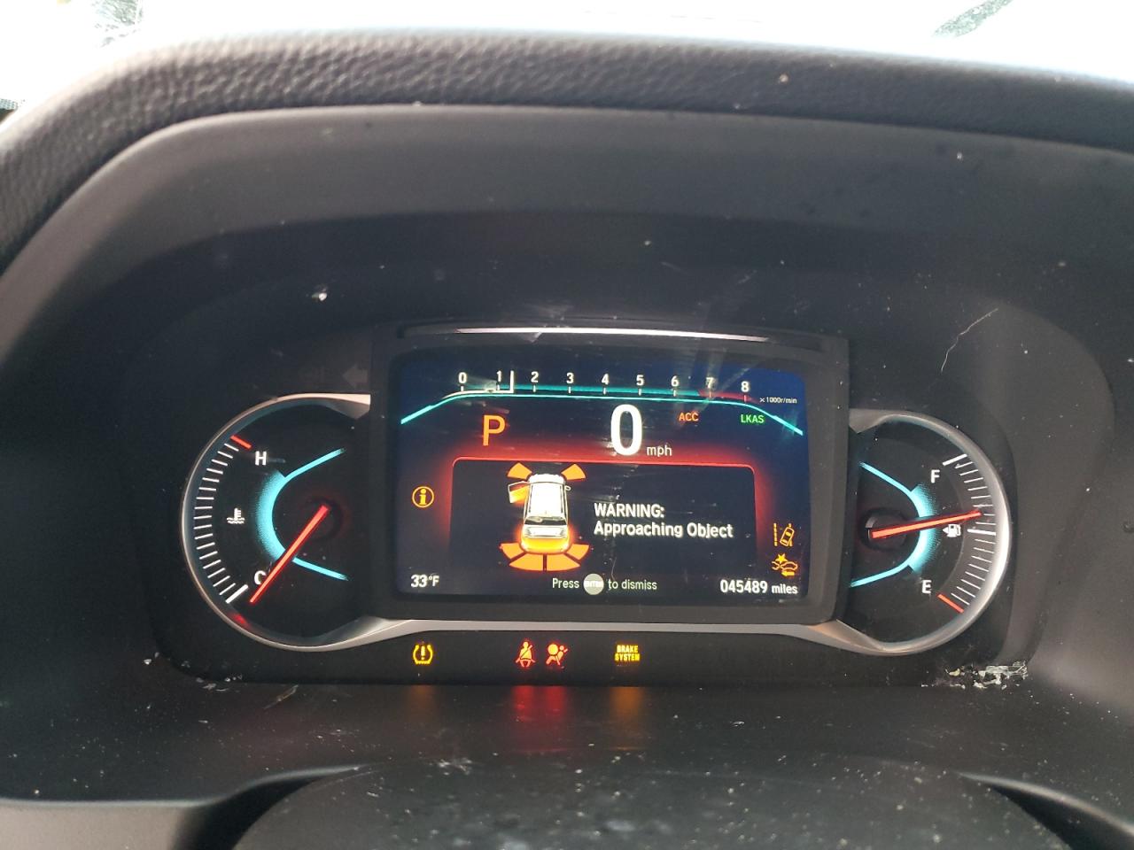 2019 Honda Pilot VIN 5FNYF6H96KB097104 Copart auction photo, rollover damage thumbnail 9