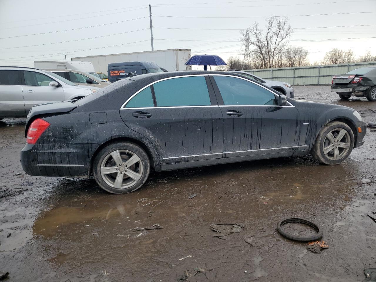 2012 Mercedes-Benz S-klasse VIN WDDNG9EB8CA475464 Copart auction photo, rear end damage thumbnail 3