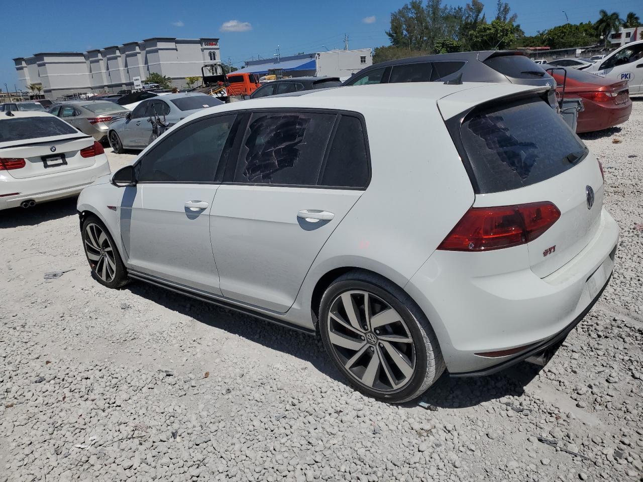 2017 Volkswagen GTI VIN 3VW447AU2HM043227 Copart auction photo, undercarriage / front end damage thumbnail 2