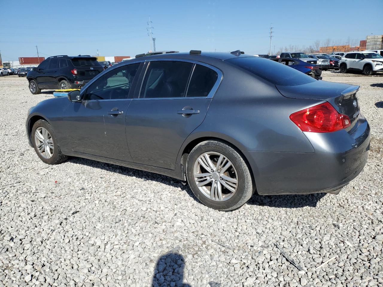 2013 Infiniti G VIN JN1CV6AR5DM752034 Copart auction photo, side damage thumbnail 2