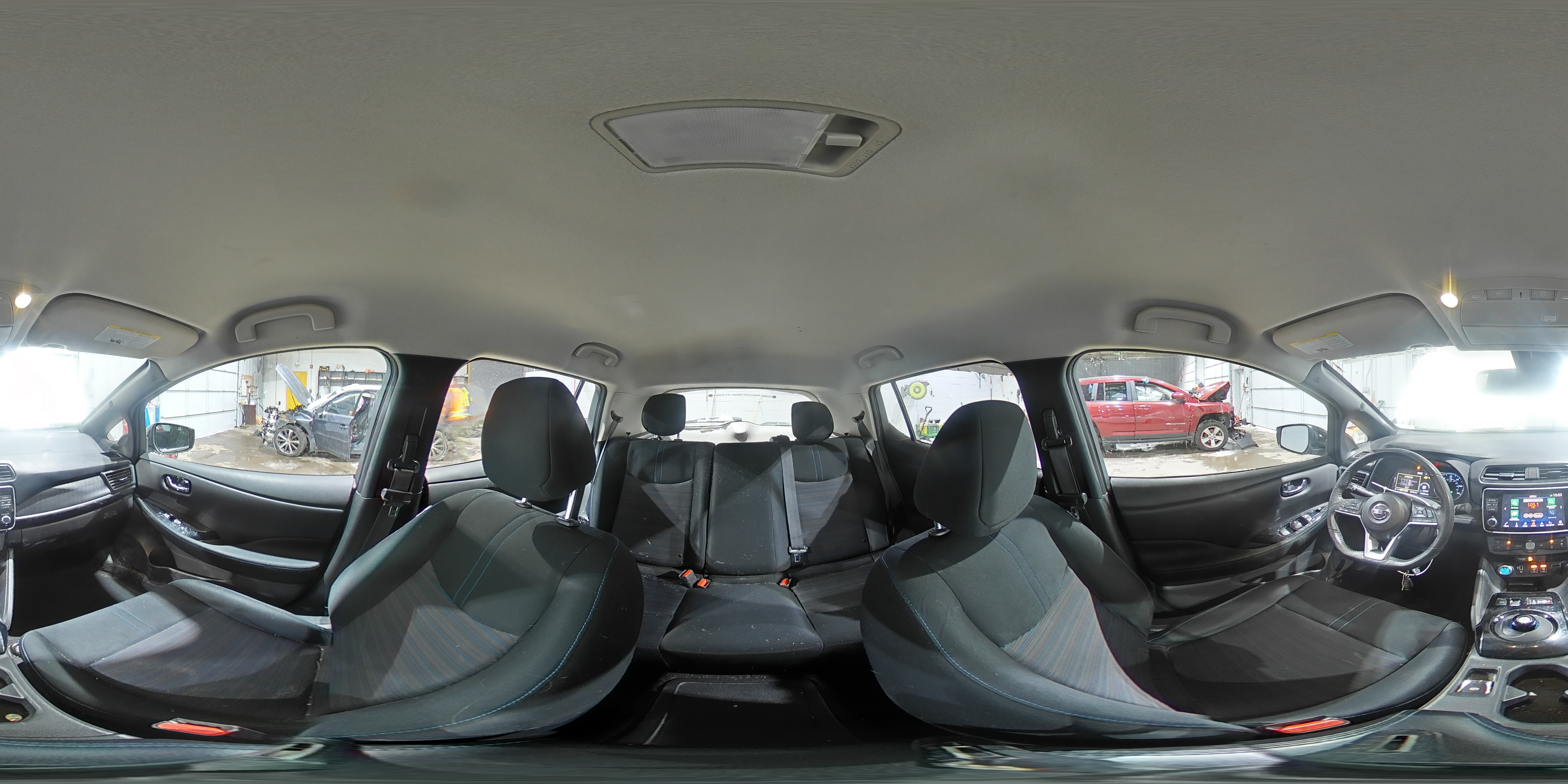 2019 Nissan Leaf VIN 1N4BZ1CP2KC312907 Copart auction photo, front end damage thumbnail 13