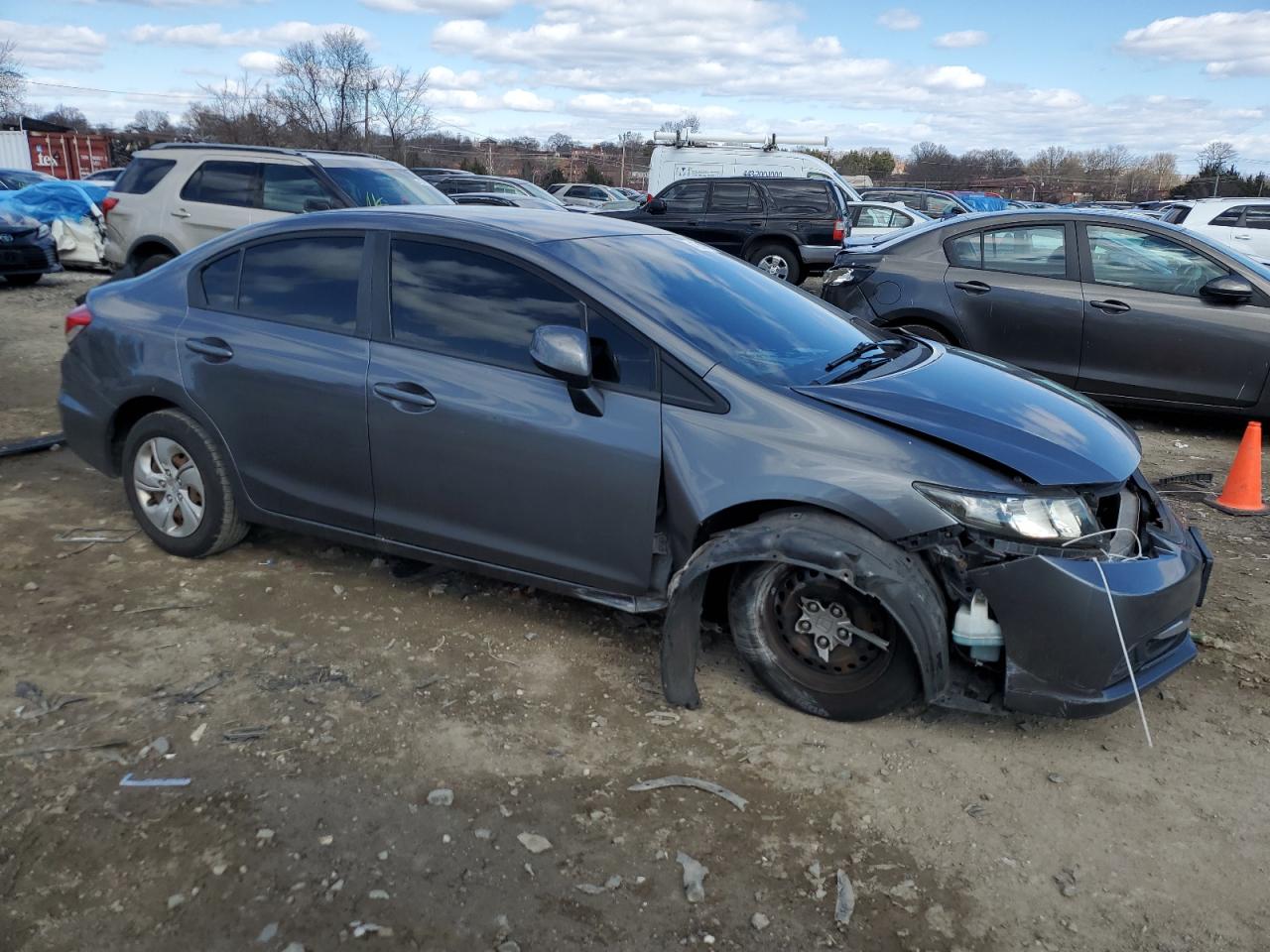 2013 Honda Civic VIN 19XFB2F5XDE228510 Copart auction photo, front end damage thumbnail 4
