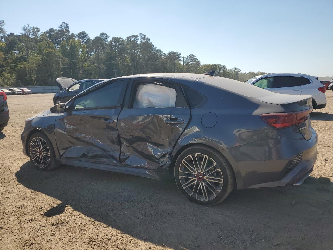 2023 KIA Forte VIN 3KPF44AC3PE635441 Copart auction photo, all over damage thumbnail 2