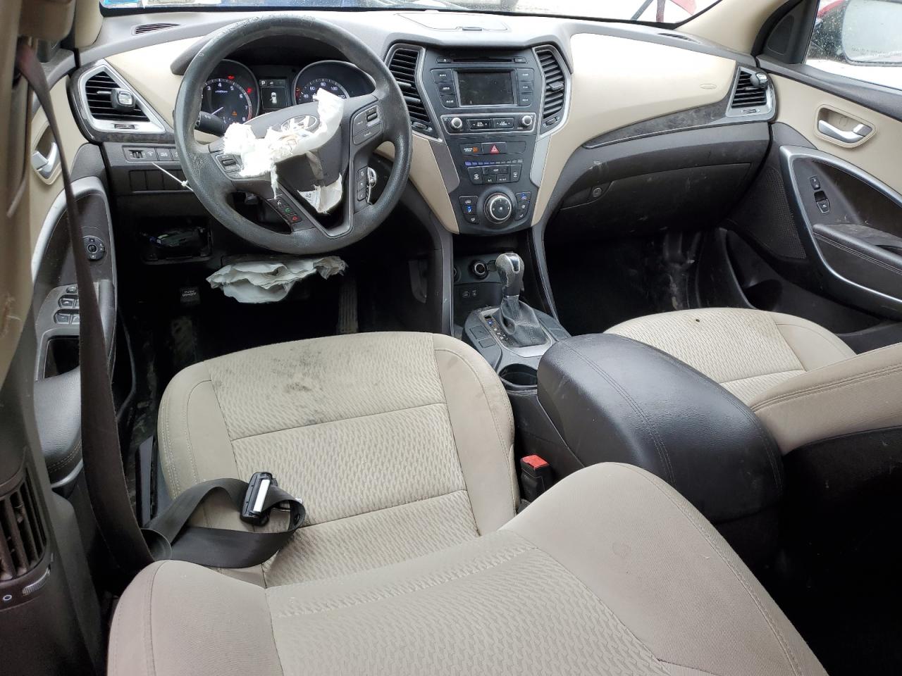 2017 Hyundai Santa Fe VIN 5XYZTDLB3HG478020 Copart auction photo, front end damage thumbnail 8