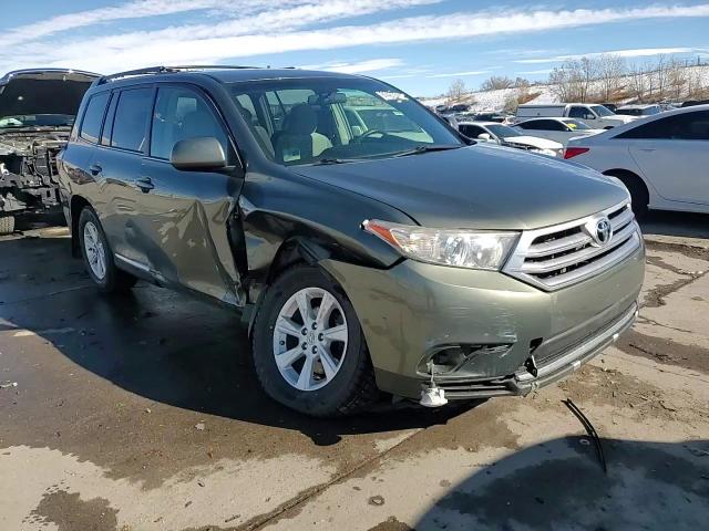 2012 Toyota Highlander VIN 5TDBK3EH2CS160076 Copart auction photo, front end / side damage thumbnail 14