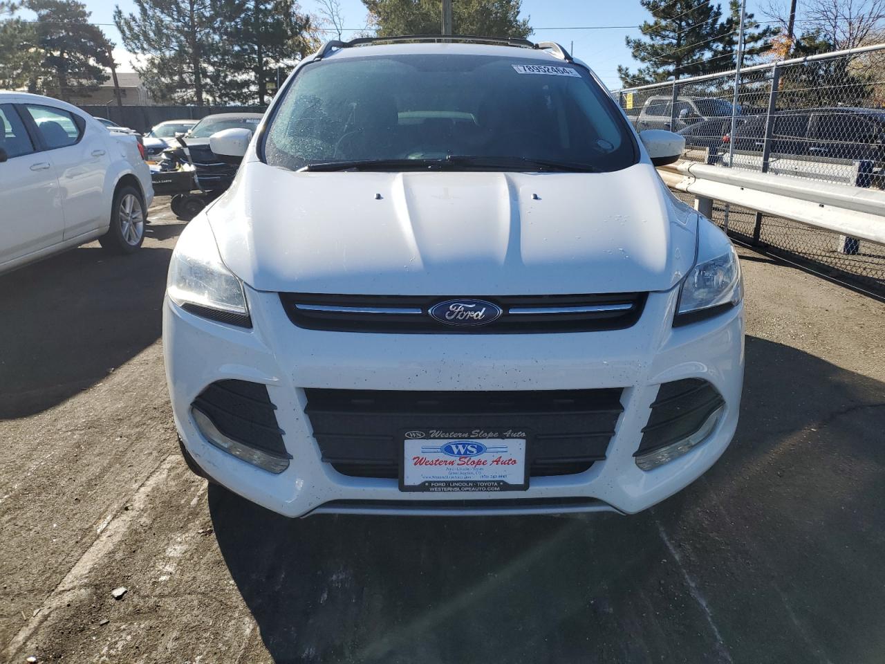 2014 Ford Escape VIN 1FMCU9G99EUB30560 Copart auction photo, front end / side damage thumbnail 5
