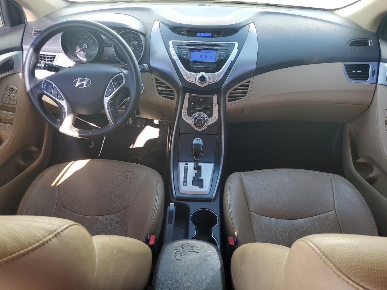 2012 Hyundai Elantra VIN 5NPDH4AE1CH128136 Copart auction photo, front end damage thumbnail 8