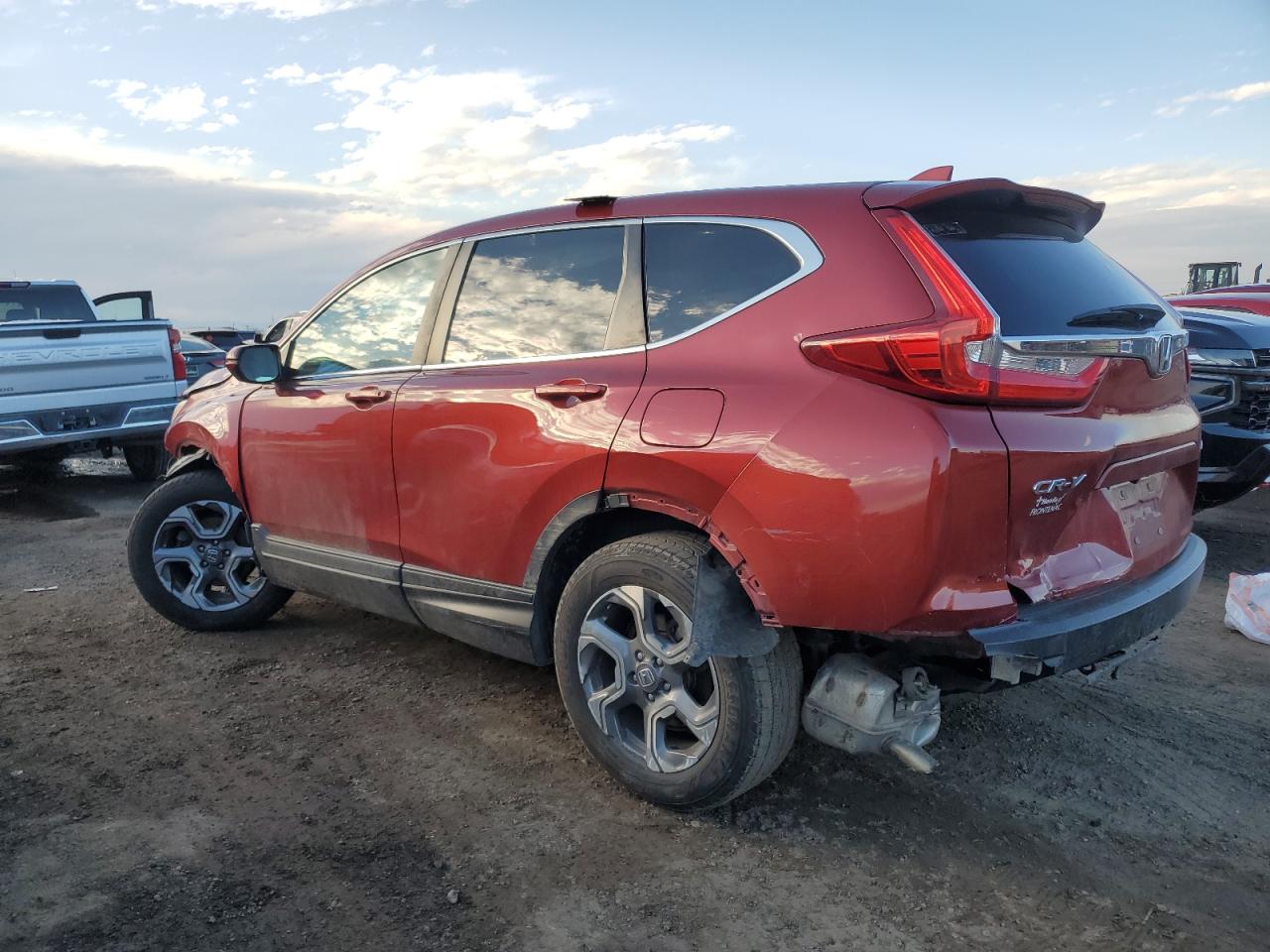 2017 Honda CR-V VIN 5J6RW2H59HL025310 Copart auction photo, all over damage thumbnail 2