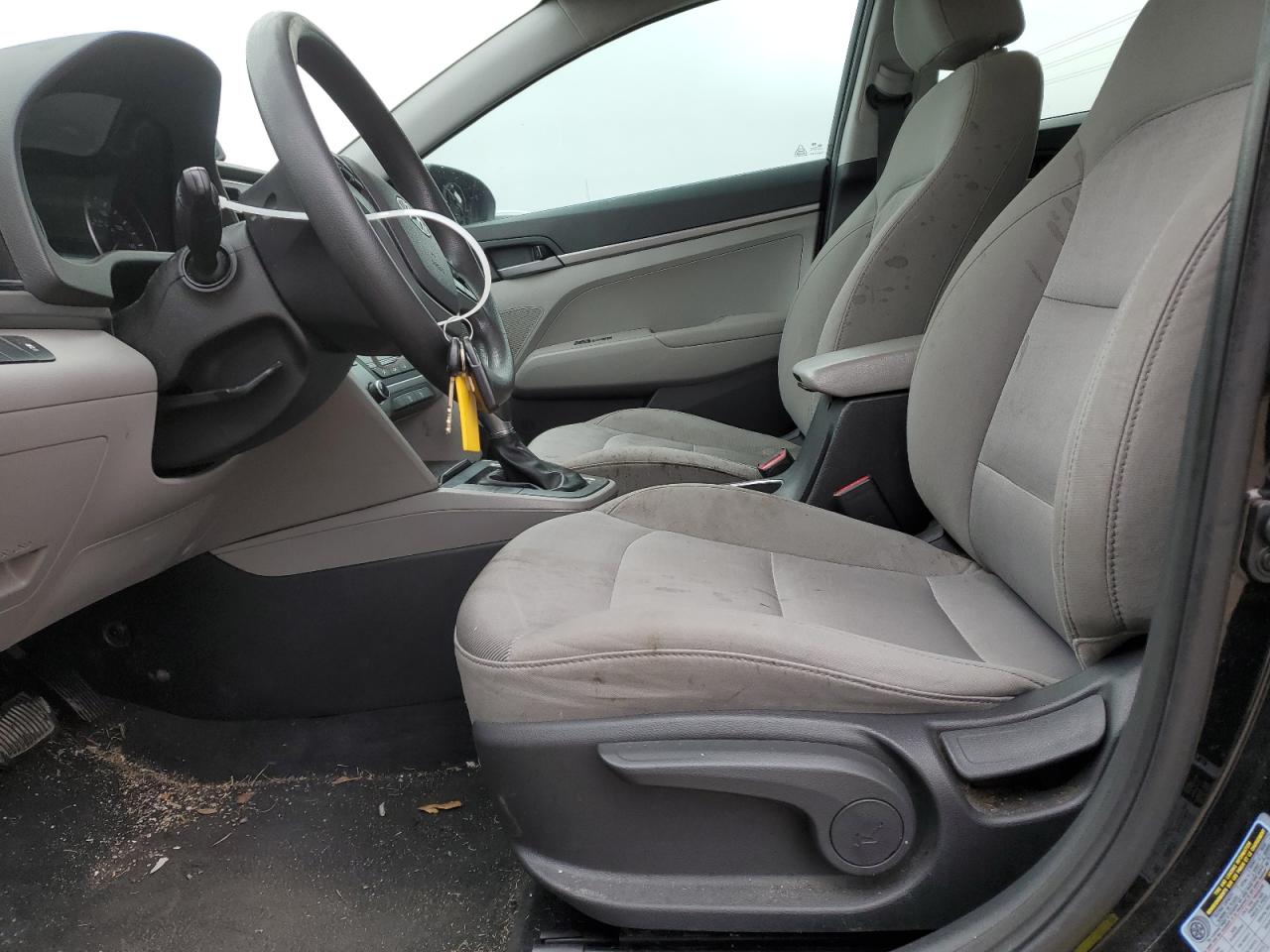 2017 Hyundai Elantra VIN 5NPD74LFXHH100447 Copart auction photo, side / front end damage thumbnail 7