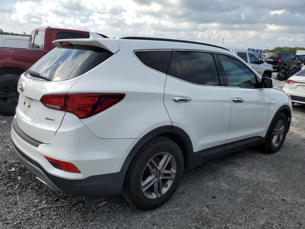 2017 Hyundai Santa Fe VIN 5NMZU3LB4HH002808 Copart auction photo, water/flood damage thumbnail 3