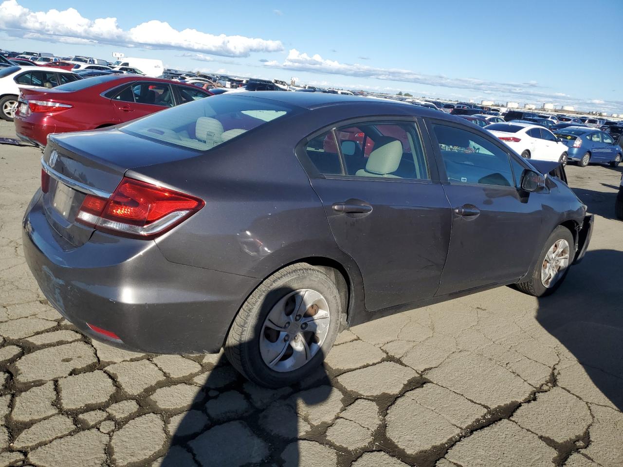2013 Honda Civic VIN 19XFB2F5XDE212789 Copart auction photo, front end damage thumbnail 3