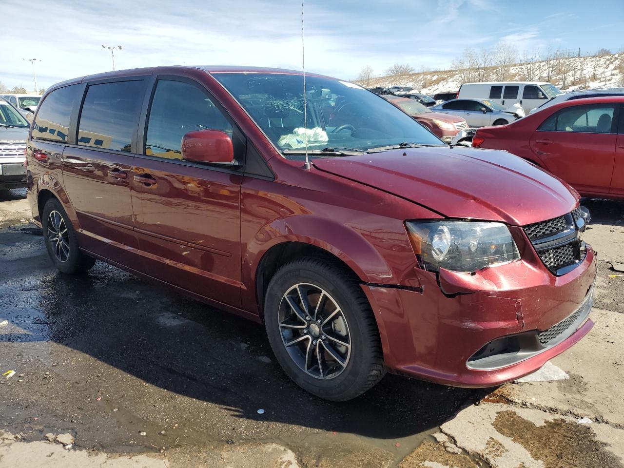 2017 Dodge Caravan VIN 2C4RDGBG9HR819458 Copart auction photo, front end damage thumbnail 4
