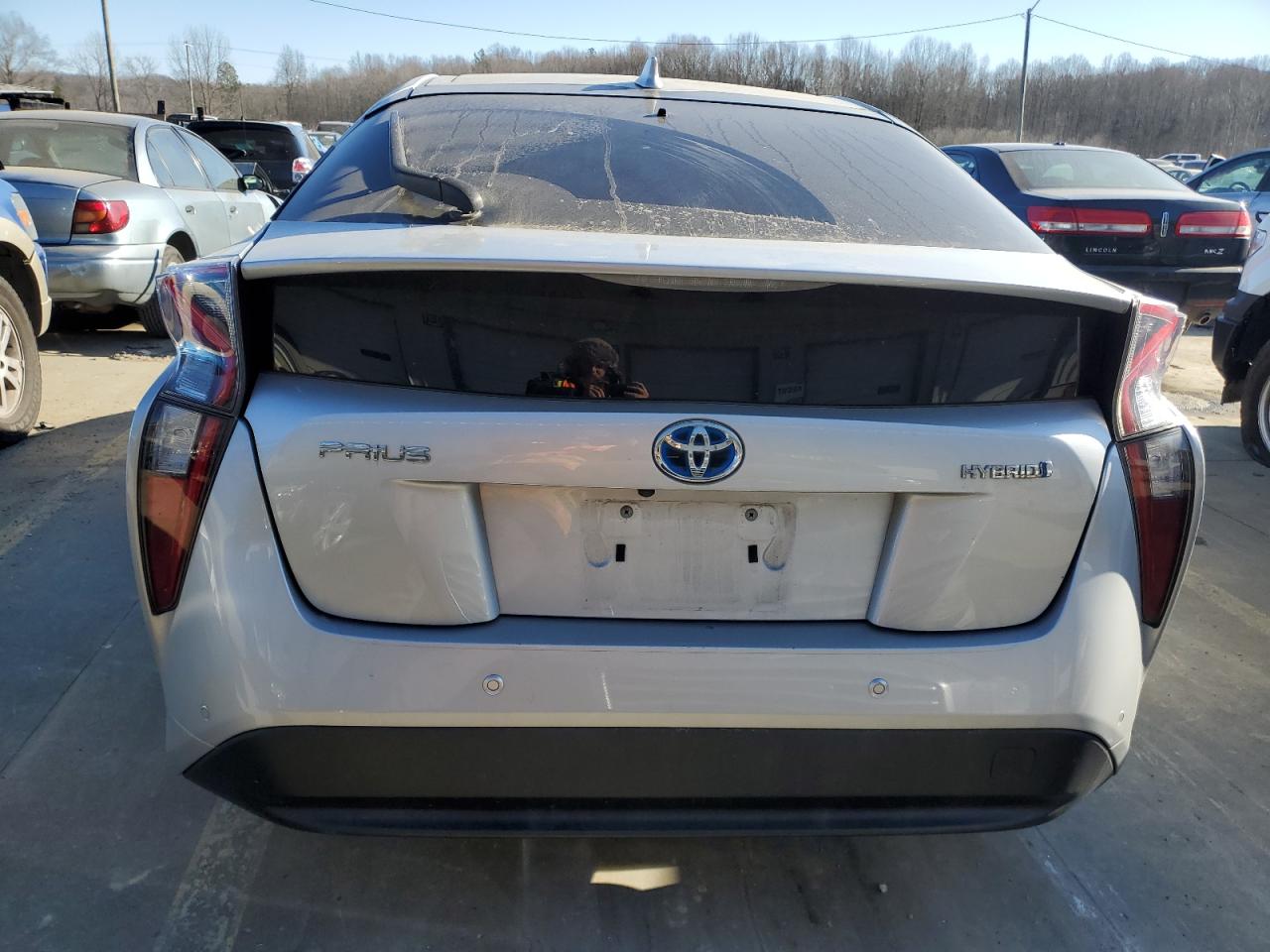 2018 Toyota Prius VIN JTDKBRFU8J3603859 Copart auction photo, side / rear end damage thumbnail 6